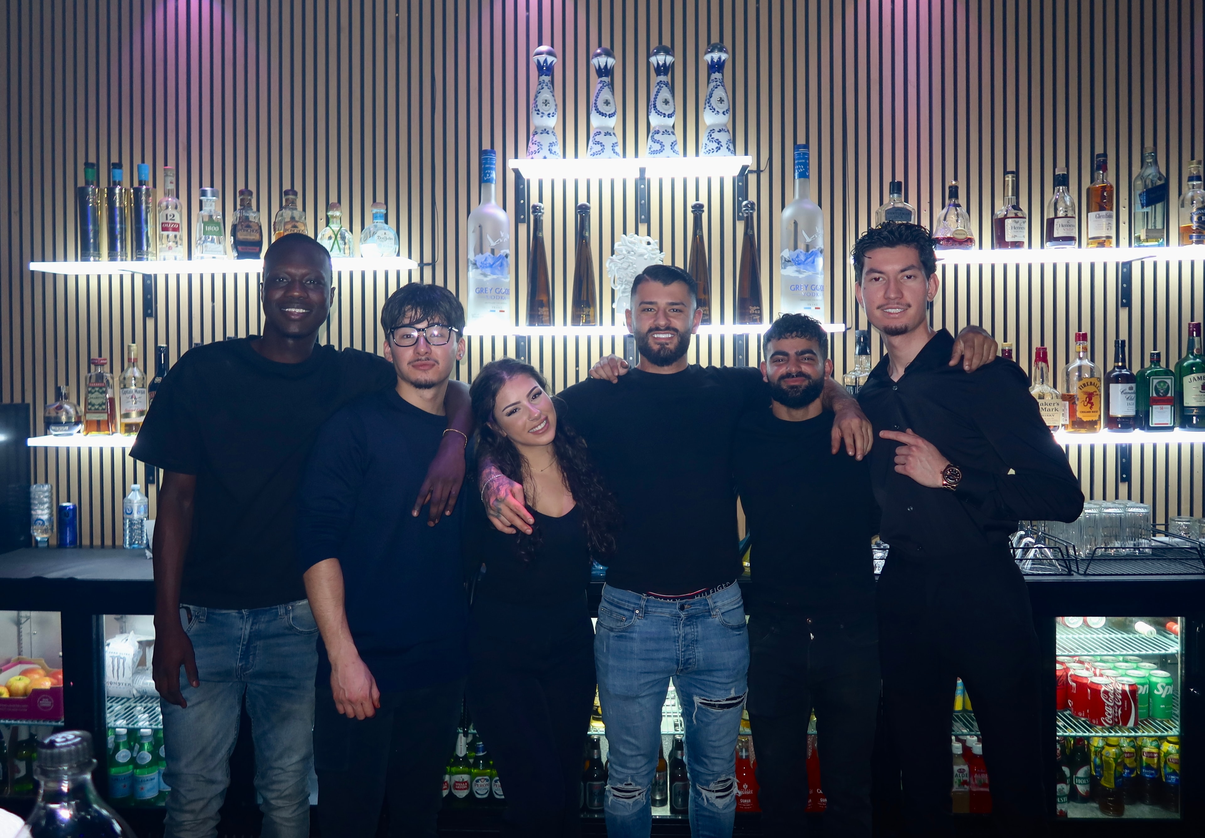 The Medusa Lounge team behind the bar